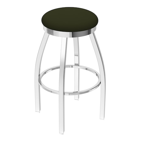 25 Swivel Counter Stool,Chrome Finish,Canter Pine Seat